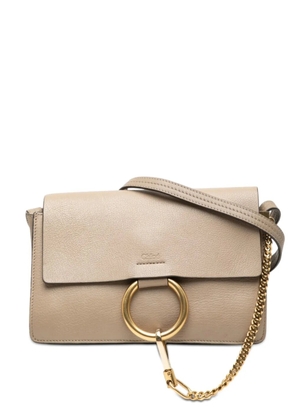Chloé Pre-Owned 2017 Small Suede and Calfskin Faye crossbody bag - Neutrals