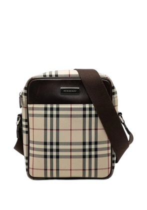 Burberry Pre-Owned 2000-2017 House Check Canvas crossbody bag - Neutrals