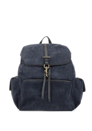 GIANNI CHIARINI Berlino suede backpack - Blue