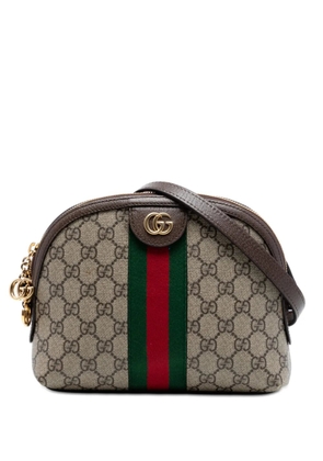 Gucci Pre-Owned 2016-2026 Small GG Supreme Web Ophidia Dome crossbody bag - Neutrals