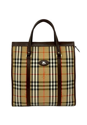 Burberry Pre-Owned 20th Century Haymarket Check Canvas tote bag - Neutrals