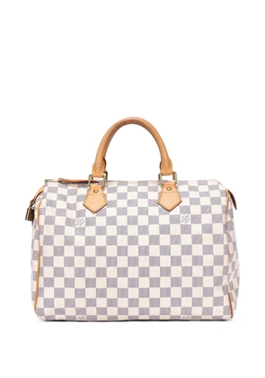 Louis Vuitton Pre-Owned Speedy Damier Azur tote bag - White
