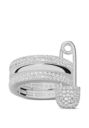 APM Monaco Morse safety-pin ring - Silver