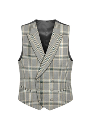 ETIEM TEXTIL S.L. check-pattern double-breasted waistcoat - Grey