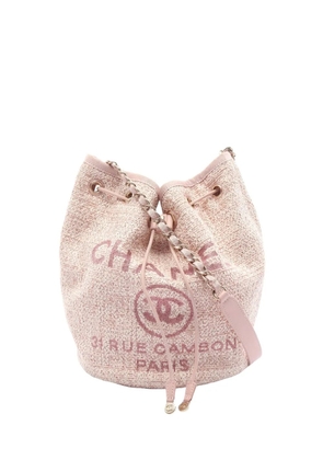 CHANEL Pre-Owned 2018-2019 Deauville chain shoulder bag - Pink