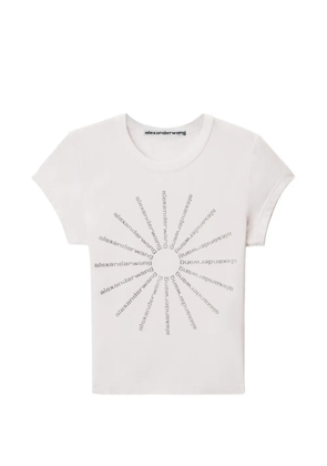 Alexander Wang Pinwheel crystal-embellished T-shirt - White