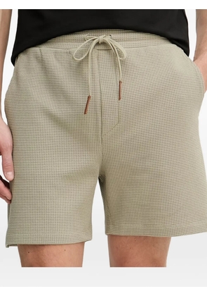 Trussardi waffle-knit drawstring shorts - Green