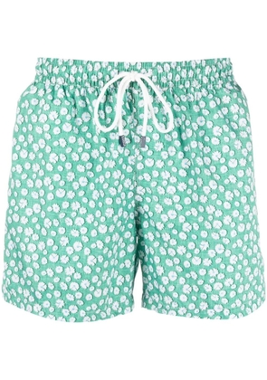 Fedeli daisy-print swim shorts - Green