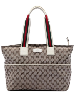 Gucci Pre-Owned 2000-2015 GG Canvas Web tote bag - Neutrals