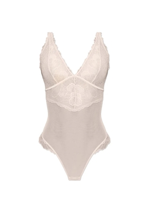 Heist The Dahlia lace-panel bodysuit - Neutrals