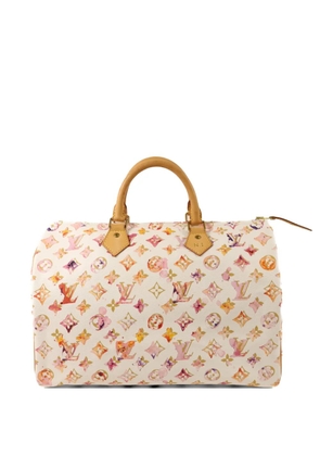 Louis Vuitton Pre-Owned 35 Monogram Watercolor Speedy tote bag - White