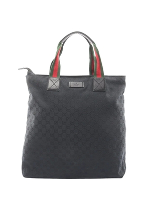 Gucci Pre-Owned 2000s GG canvas Sherry line tote bag - Black