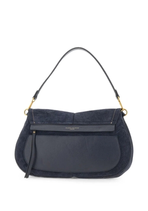 GIANNI CHIARINI large Helena Round suede tote bag - Blue