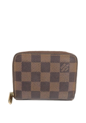 Louis Vuitton Pre-Owned Damier Ebene Zippy coin purse - Brown