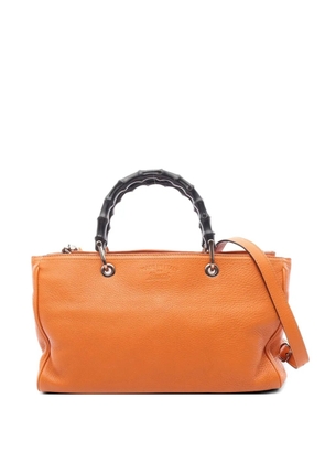 Gucci Pre-Owned 2010s Bamboo shopper tote bag - Orange