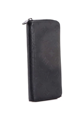Louis Vuitton Pre-Owned Zippy Wallet Monogram Shadow Leather Vertical small wallets - Black