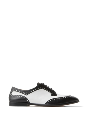 Versace Mick leather derby shoes - Black