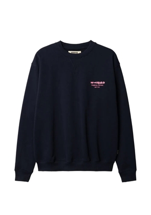 Woodbird Cane Wok graphic-print sweater - Blue