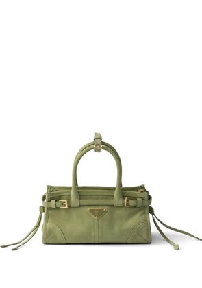 Prada Prada Bonnie suede mini handbag - Green