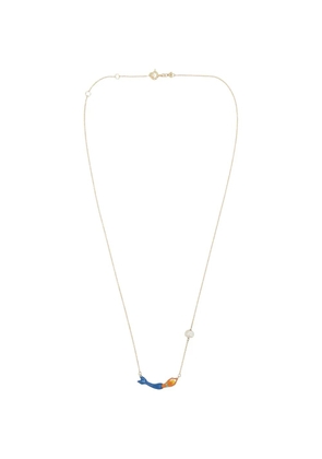 Aliita Mermaid enamel pearl necklace - Gold