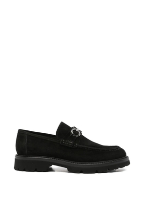 JOHN HARRISON suede lug-sole loafers - Black