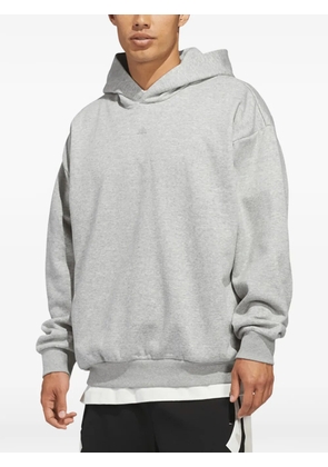adidas logo-print fleece hoodie - Grey