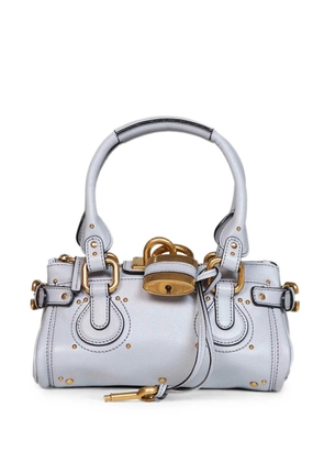 Chloé stud-embellished padlock shoulder bag - Blue