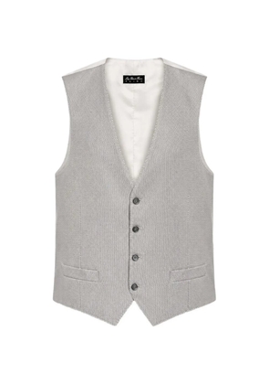L.B.M. 1911 Lubiam textured V-neck waistcoat - Grey