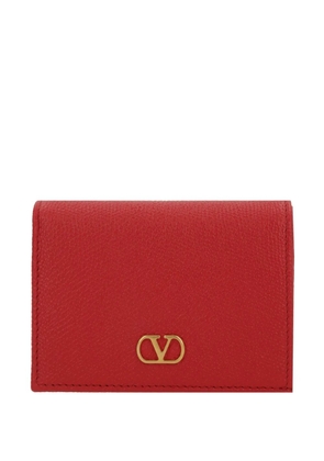 Valentino Garavani VLogo leather wallet - Red