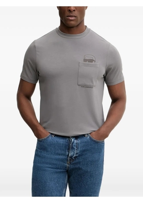 Karl Lagerfeld pocket graphic T-shirt - Grey