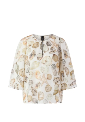 MARCCAIN seashell-print blouse - Neutrals