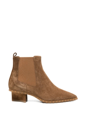 Rayla K suede pointed-toe ankle boots - Brown