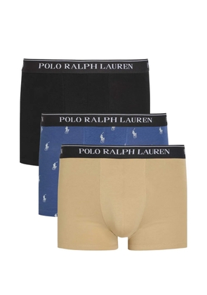 Polo Ralph Lauren logo-waistband three-pack boxer briefs - Blue