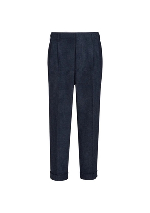 Brunello Cucinelli double-pleated trousers - Blue