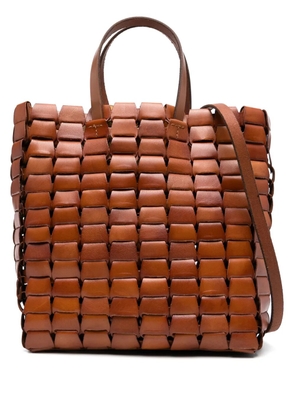 DRAGON DIFFUSION leather tote bag - Brown