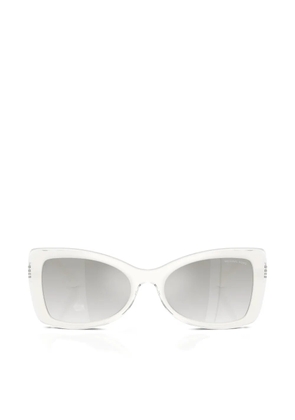 Michael Kors Malaga square cat-eye frame sunglasses - White