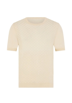 Fedeli textured short-sleeve T-shirt - Neutrals
