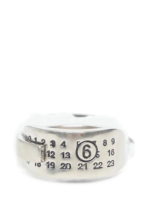 MM6 Maison Margiela numeric-logo ring - Silver