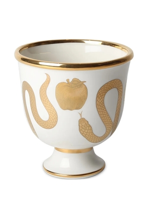 Jonathan Adler snake-print vase - White