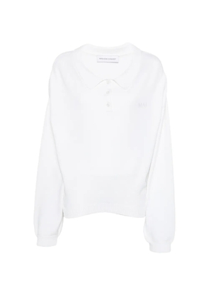 Marie Adam-Leenaerdt logo-embroidered layered-effect polo top - Black