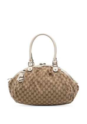 Gucci Pre-Owned 2016-2026 GG Canvas Sukey satchel - Neutrals