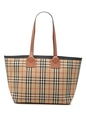 Burberry Pre-Owned 2000-2017 Medium House Check Canvas London tote bag - Neutrals