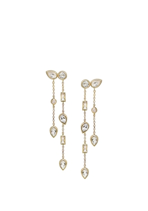 Anzie Cléo Eliana diamond and topaz earrings - Gold