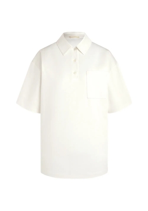 12 STOREEZ Mica mercerised cotton polo shirt - White