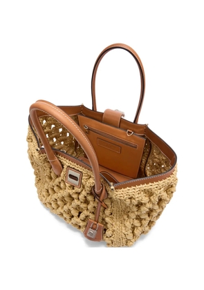 Ermanno Scervino woven leather-trim tote bag - Neutrals