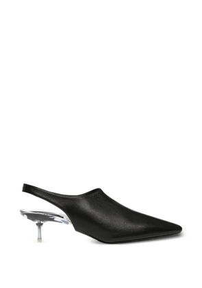 Courrèges transparent-heel slingback pumps - Black