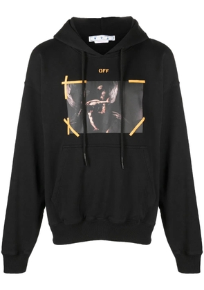 Off-White Arrows Caravaggio print hoodie - Black