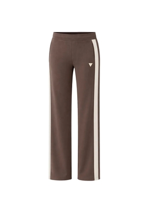 GUESS USA side-stripe track pants - Brown