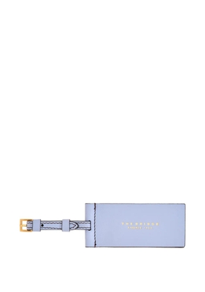 The Bridge leather buckle-fastening luggage tag - Blue