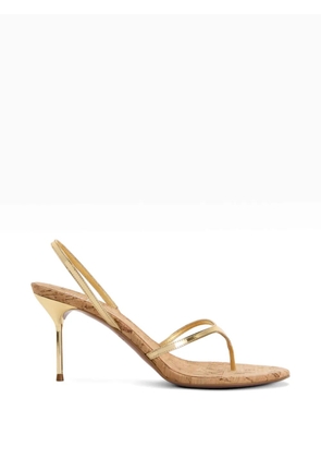 Paris Texas Lidia thong slingback sandals - Gold